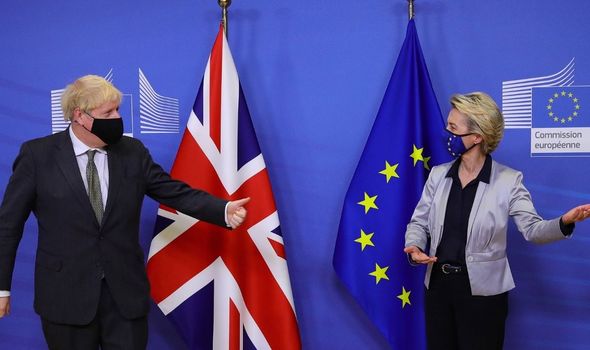 EU news: Ursula von der Leyen alongside Boris Johnson