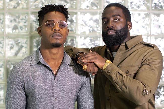 Actors Stephan James, left, and Shamier Anderson are pictured in Toronto on Wednesday, September 4, 2019.  THE CANADIAN PRESS/Chris Young
