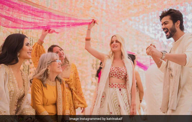 Sunny Kaushal's Caption For Pics Of Katrina Kaif And Brother Vicky From Their Haldi Ceremony Is Everything