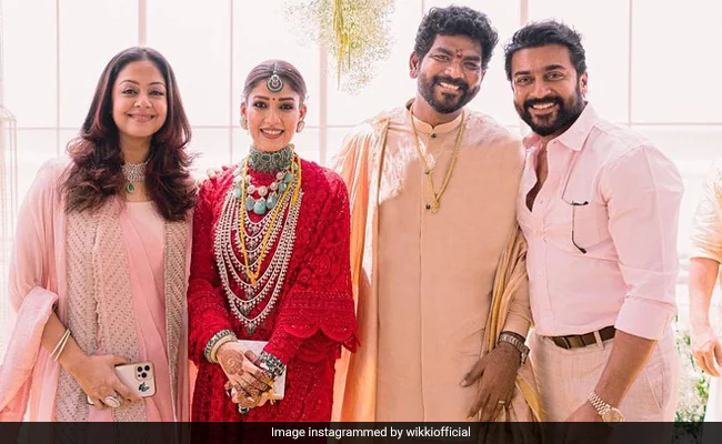 Suriya, Jyothika and Vijay Sethupathi Star In New Pics From Nayanthara And Vignesh Shivan's Wedding