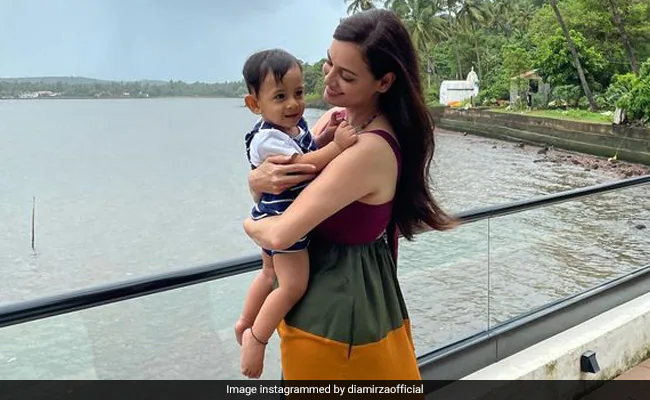 Dia Mirza Shares An Adorable Pic With Son Avyaan Azaad From Goa